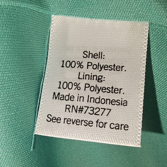 Nine West Mint Green Spaghetti Strap Wrap Dress Large - Picture 3 of 7